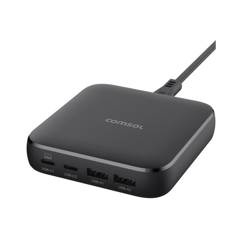 COMSOL 65W 4 PORT USB DESKTOP CHARGER