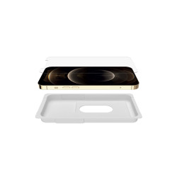 BELKIN SCREEN PROTECTOR FOR iPHONE 12 PRO MAX, TEMPERED GLASS, ANTI MICROBIAL, EASY TRAY,