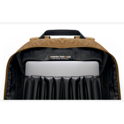 STM (BAGPACK) LAPTOP BACKPACK, FITS UP TO 16", COFFEE , 3YR WTY