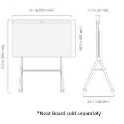 NEAT BOARD FLOOR STAND *NOTE- PURCHASE NEATBOARD-FLOORSTAND.AU*