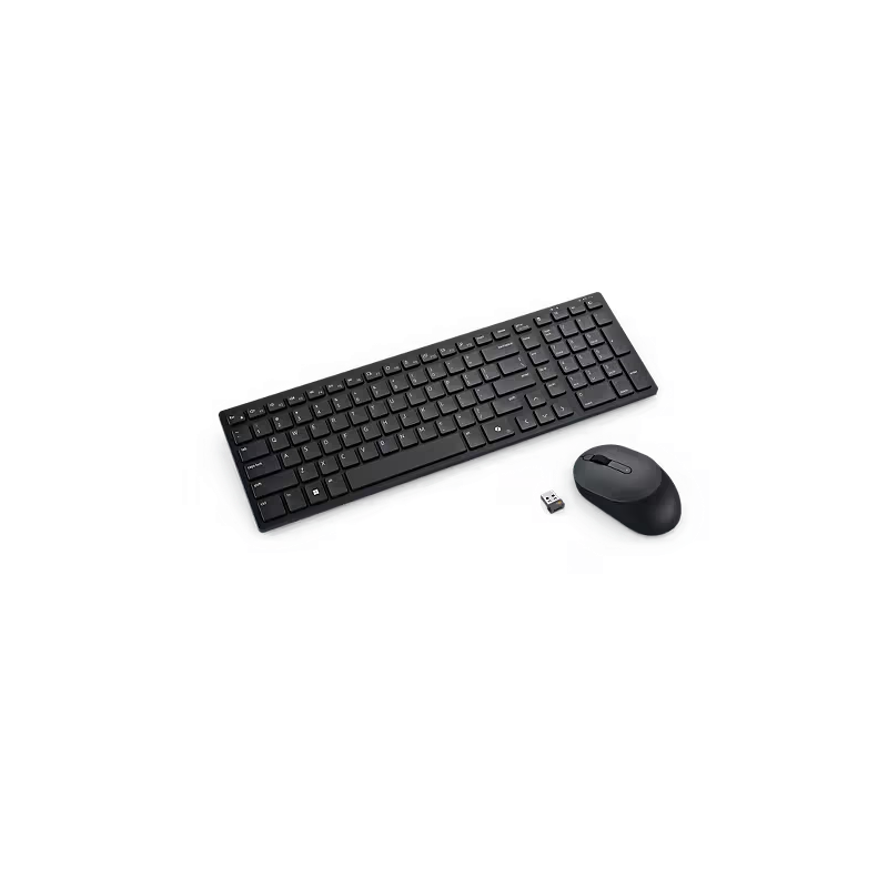 DELL KM555 WIRELESS PRO COMPACT SILENT KEYBOARD & MOUSE - BLACK, 3YR